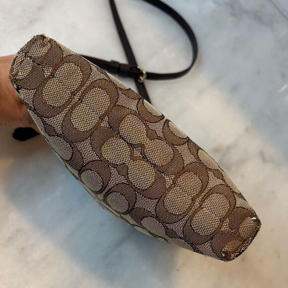 Coach Crossbody Bag Purse Handbag North/South Swingpack In Signature Fabric - Picture 7 of 14